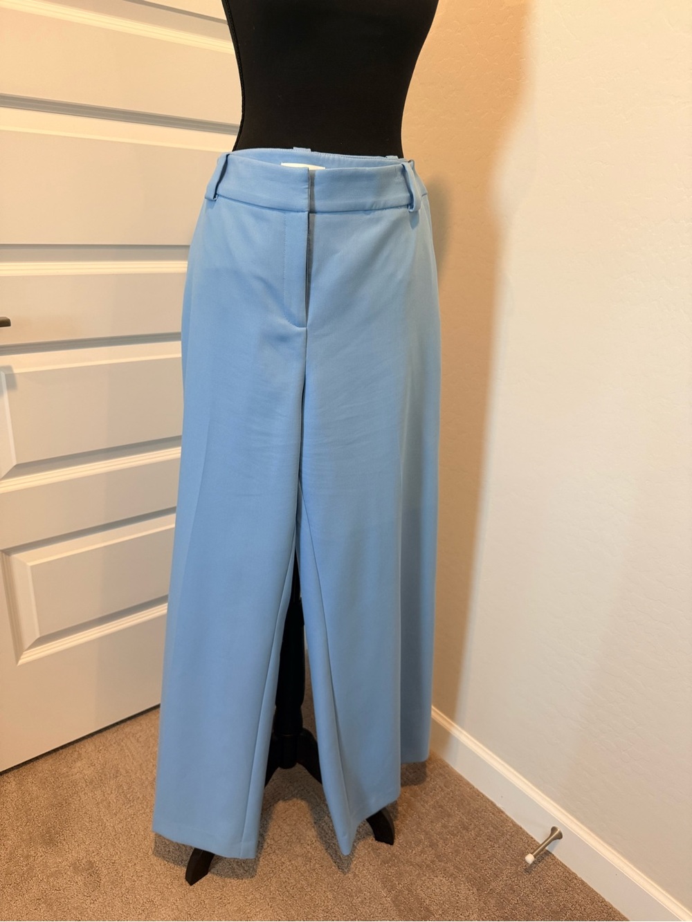 CUE Australia Sky Blue Flat Front Wide Leg Pants AUS 14/US 12